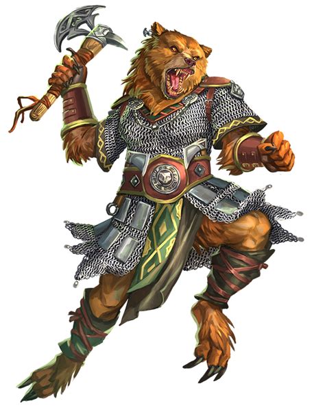 werebear monsters archives  nethys pathfinder  edition