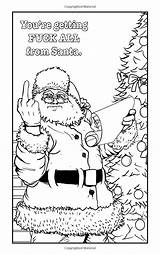 Coloring Christmas Pages Adult Book Travel Funny Colouring Adults Sheets Printable Scenes Size Sweary Very Books Mature Holiday Print Amazon sketch template