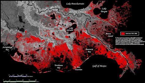 Graph Of The Day Louisiana Land Loss 1932 2050 Desdemona Despair