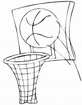 Basketball Coloring Pages Hoop Printable Kids Sketch Goal Cartoon Cliparts Print Clipart Drawing Ball Printables Colouring Printactivities Do Library Birthday sketch template
