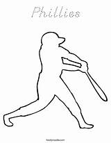 Coloring Phillies Baseball Rangers Texas Print Favorites Login Add Ll Twistynoodle Player sketch template