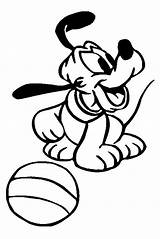 Pluto Dog Pages Coloring Getcolorings Color Mickey Mouse sketch template