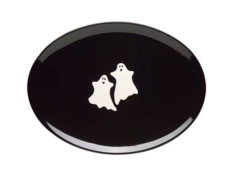 Waechtersbach Halloween Ghosts Oval Plate Black Dinner