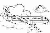 Coloring Pages Delta Plane Airplane Template Color sketch template