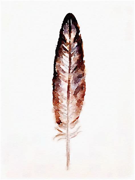 watercolor feather  printable art erin spain