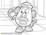 Toy Coloring Story Pages Potato Head Mr Mrs Printable Slinky Dog Disney Color Print Easy Getcolorings Pdf Popular sketch template