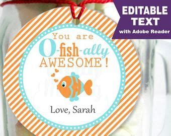 fish ally awesome bag topper printable etsy