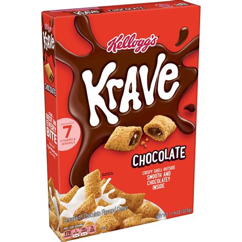kelloggs krave breakfast cereal chocolate shop cereal