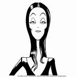 Addams Morticia Coloriage Imprimer Cinesite Dessins Jackal Nitrogen Goldwyn Mayer Studios sketch template