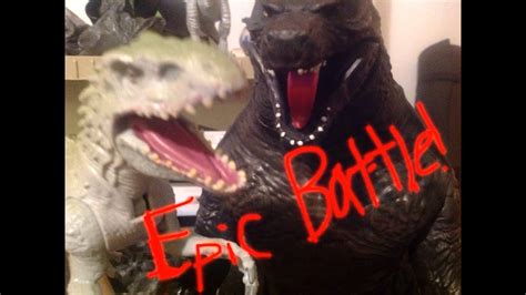 godzilla  indominus rex epic battle youtube