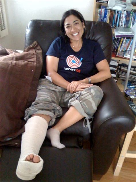 Michele And Her Broken Foot Michele With Her Soft Cast