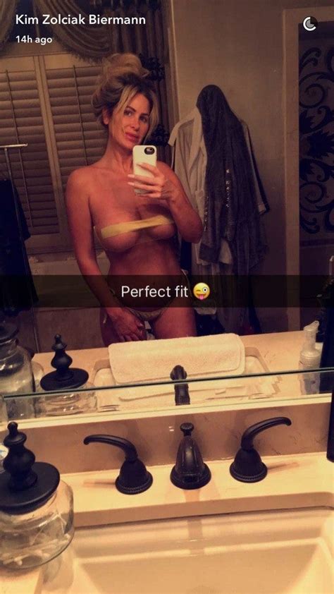 Kim Zolciak Shows Off Cleavage In Nearly Nude Bikini Selfie See The