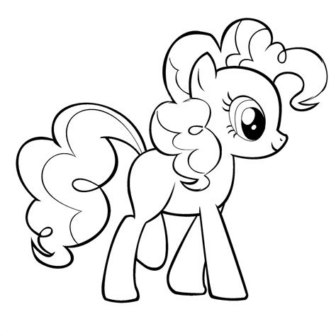 pony outline drawing  getdrawings