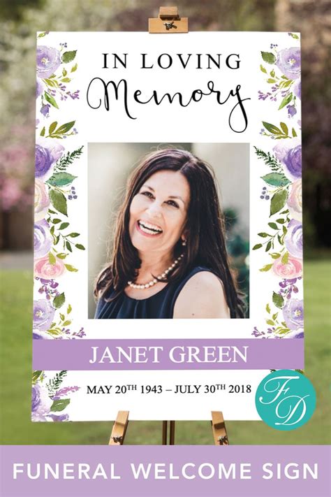 funeral poster funeral templates funeral program template