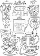 Coloring Tea Calm Drink Pages Stamping Keep Adult Craftgossip Dover Publications Doverpublications Adults Printable Book Colouring Titles Browse Complete Catalog sketch template