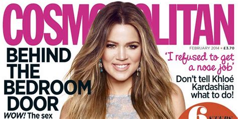 khloe kardashian s cosmopolitan cover february 2014 on