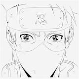 Kakashi Sharingan Naruto Coloring Manga Hokage Line Pngkey Eyes sketch template