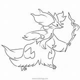 Pokemon Boltund Delphox Falinks Xcolorings Pikachu sketch template