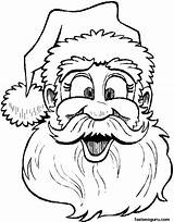 Santa Coloring Printable Christmas Pages Claus Merry Face Colouring Says Kids Print Sheet Children Mustache Funny Getdrawings Library Clipart Kerstman sketch template