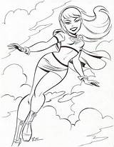 Bruce Timm Dc Comic Supergirl Girls Superhero Coloring Pages Drawing Zatanna Herois Mike Choose Board sketch template