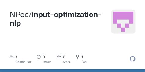 Github Npoe Input Optimization Nlp