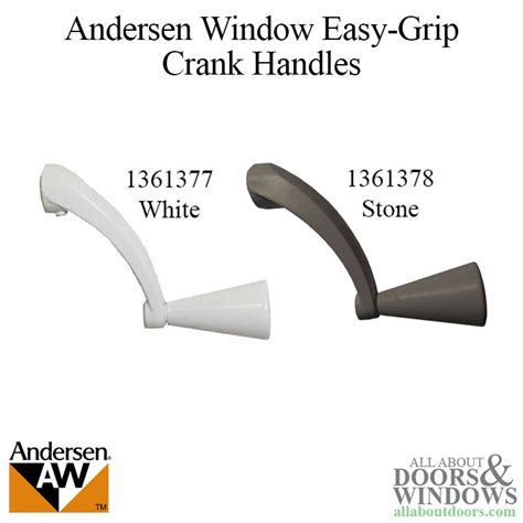andersen window improvede  casement crankhandle easy grip stone