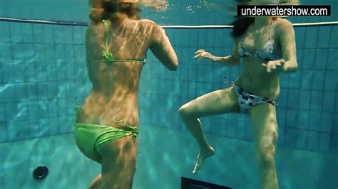 two sexy amateurs showing their bodies off under water porntube