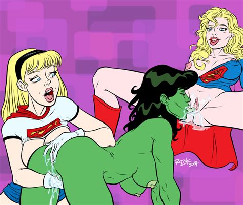 she hulk supergirl sex crossover comic book lesbians superheroes pictures pictures sorted