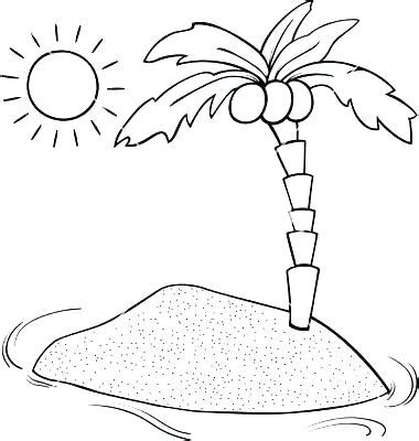 tropical island coloring pages  getdrawings