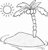 Island Coloring Pages Tropical Colouring Getdrawings Printable Color Getcolorings sketch template