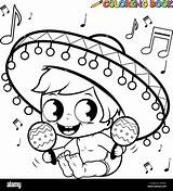Coloring Mariachi Baby Pages Maracas Mayo Celebration Boy Cinco Playing Printable Royalty Vector Getcolorings Getdrawings Stock Alamy Drawing Colorings Cute sketch template