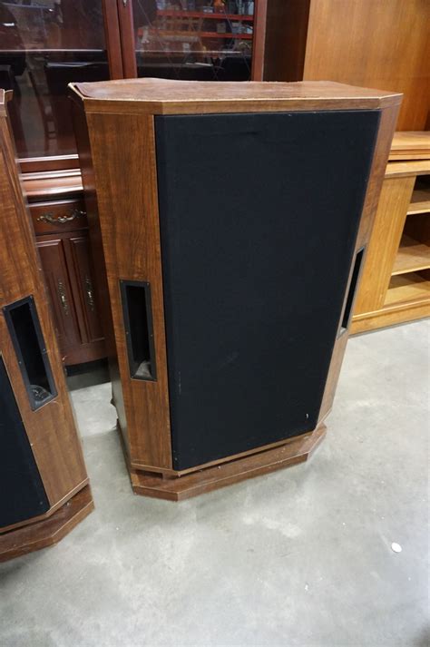 pair  super delux pro  vintage floor speakers big valley auction