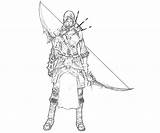 Archer Pages Coloring Male Template Character sketch template