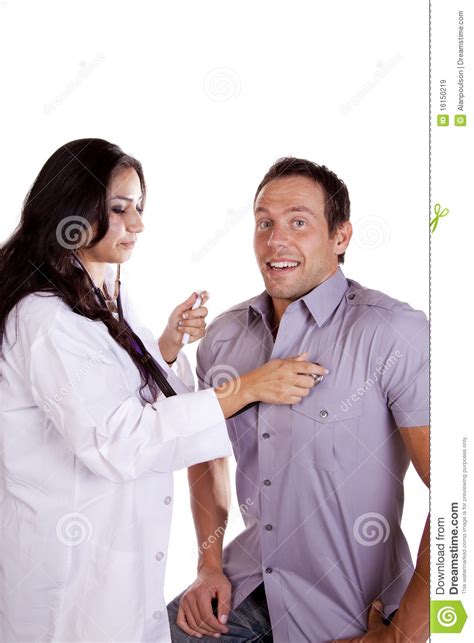 woman doctor with male patient stock image image of checkup care 16150219