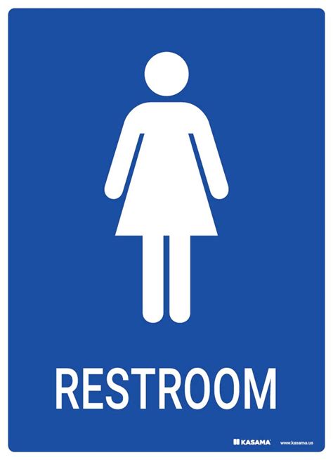 restroom sign female blue kasamaus