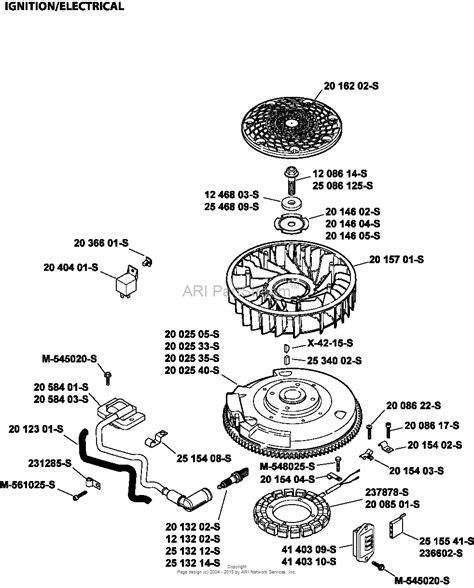 kohler sv  mtd  hp  kw parts diagram  ignitionelectrical