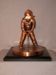 pinehurst putter boy copper bronze statue  sport gallery