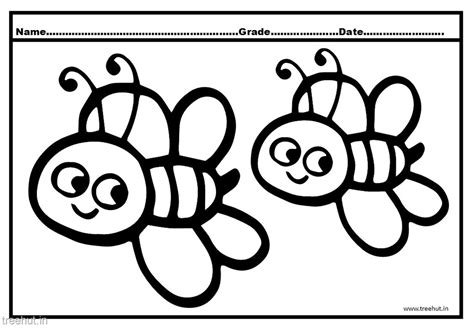 bee coloring pages  kids