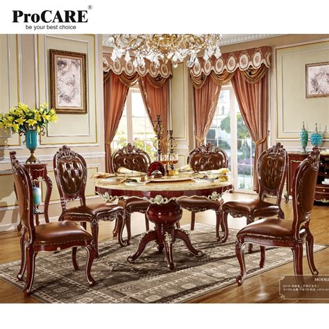 seater imported wooden  marble dining table  chairs set