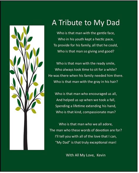 tribute   dad personalized dad poem digital  etsy