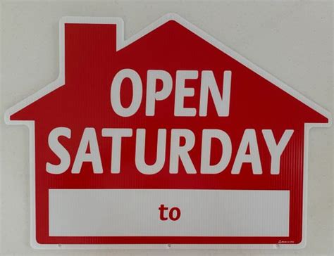 open saturday  times house shape