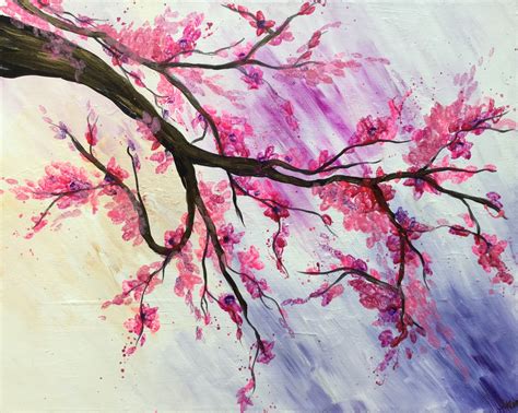 Pink Cherry Blossom Pinot S Palette Painting