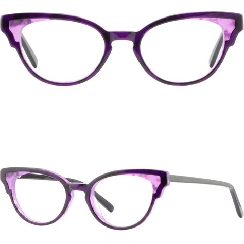 Purple Women S Plastic Frames Cute Vintage Cat Eye