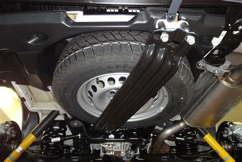 underride spare wheel holder  oversize tyres seikel