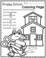 School Coloring Worksheets Froggy Preschool Back Pages Goes Timothy Planningplaytime Number Activities Template First Book 1st Year Choose Board sketch template