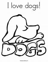 Coloring Dogs Dog Bones Bone Twistynoodle Built California Usa Cursive Noodle Print Popular sketch template