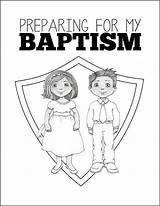 Baptism Lds Preparing Prepare Jesus sketch template