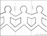 Paper Chain People Doll Dolls Template Holding Hands Cut Chains Kids Make Preschool Google Crafts Open Real Culture God Family sketch template