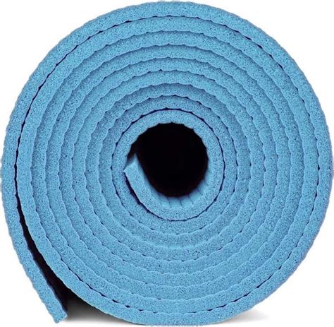 bolcom yoga mat fitness matje sport yogamat trainingsmat anti slip  blauw