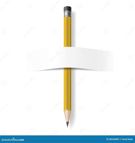 realistic pencil stock vector illustration  object